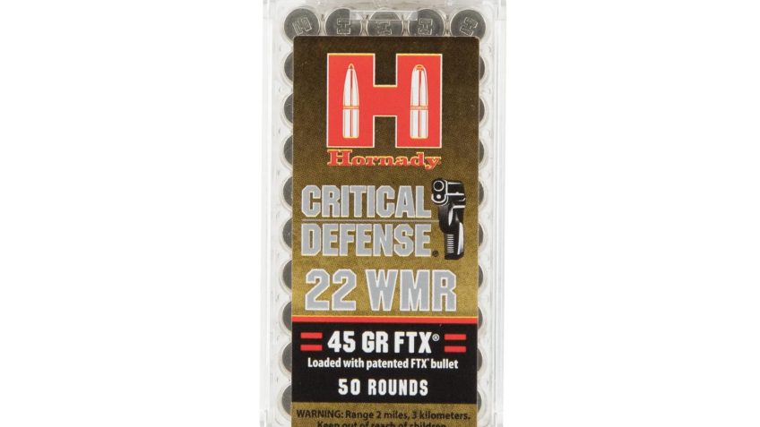 Hornady Ammo 22 Wmr 45 Gr Ftx Cd