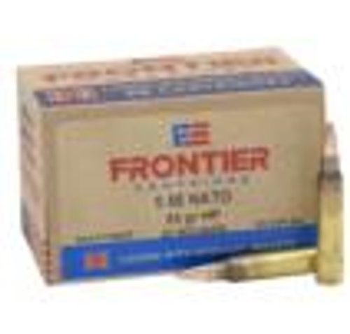 Hornady Frontier 5.56 NATO 55 Grain Hollow Point Match 500 Round Case