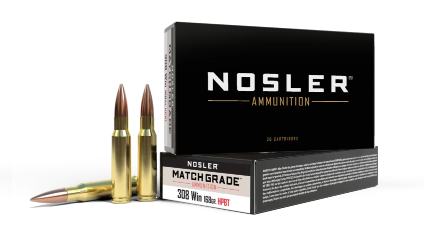 Nosler Custom .308 Win 168 Grain BTHP Match 20 Round Box – Dirty Bird Industries