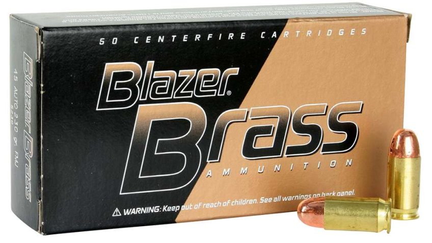 Blazer Ammunition Blazer Brass 45 ACP 230 Grain Full Metal Jacket 50 Rd Bx