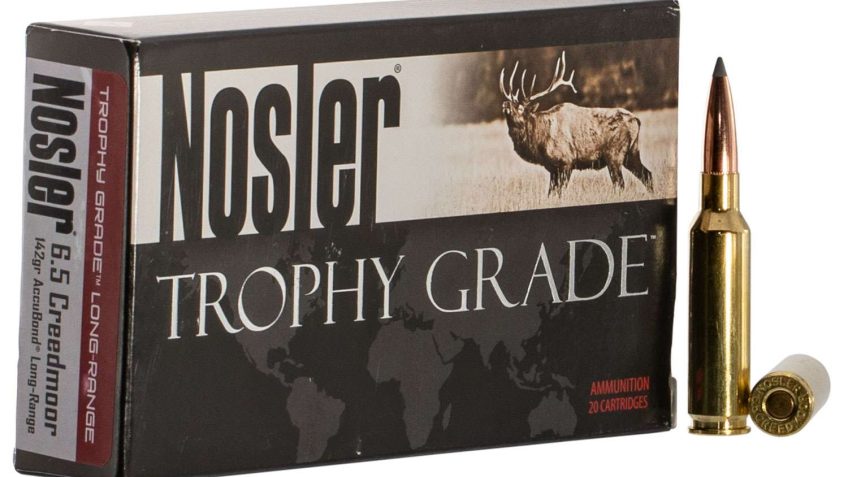 Nosler 60105 Trophy Grade Long Range 6.5 Creedmoor 142 gr AccuBond 20 Bx/ 10 Cs