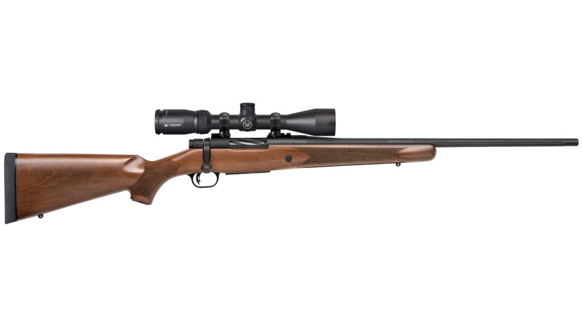 Mossberg Patriot Bolt Action 308 Win 22″ Fluted Barrel 1:10 Twist Vortex 3-9x40mm Scope 4Rd – Blue – Dirty Bird Industries