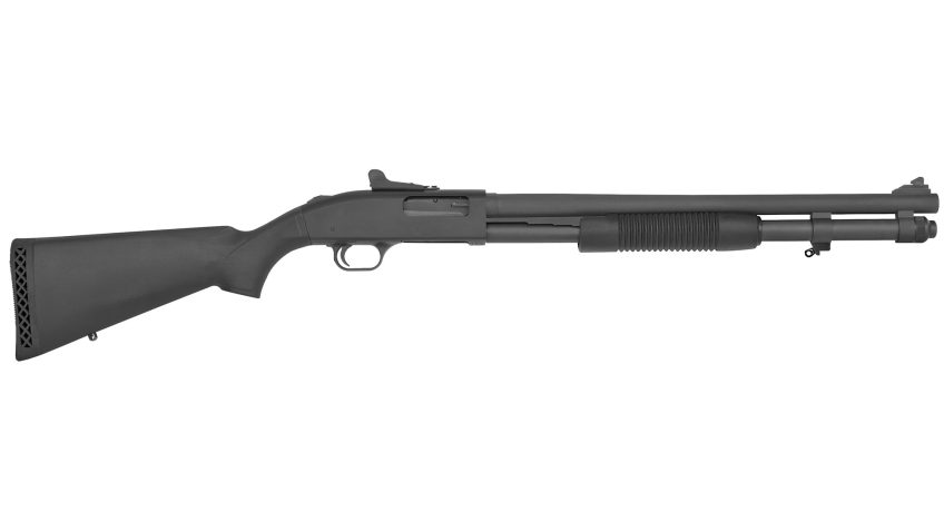 Mossberg 20″ 590A1 Pump Action 12 Gauge Shotgun 3″ Chamber 9-Shot Tube Ghost Ring Sights – Black