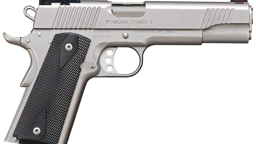 Kimber 1911 Stainless Target II 10mm Pistol – CA Compliant – Dirty Bird Industries