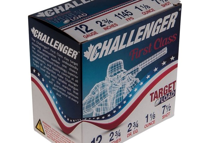 Challenger Target Load 12 GA 2 3/4dr. 1 1/8oz. #7.5 2.75″ 250rd Case