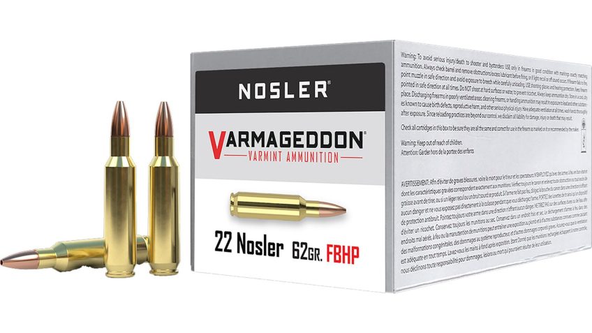 Nosler Varmageddon 22, 62 gr Flat Base Hollow Point (FBHP) 50 Bx – Dirty Bird Industries