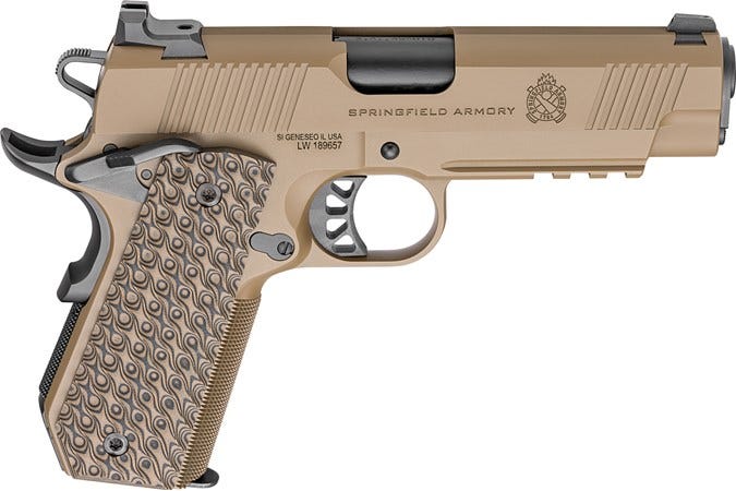 1911 TRP 45 ACP 4.25″ BBL (3)8RD Mag W/Light Rail Coyote – 1911 TRP 45 ACP 4.25″ BBL (3)8RD Mag W/Light Rail Coyote