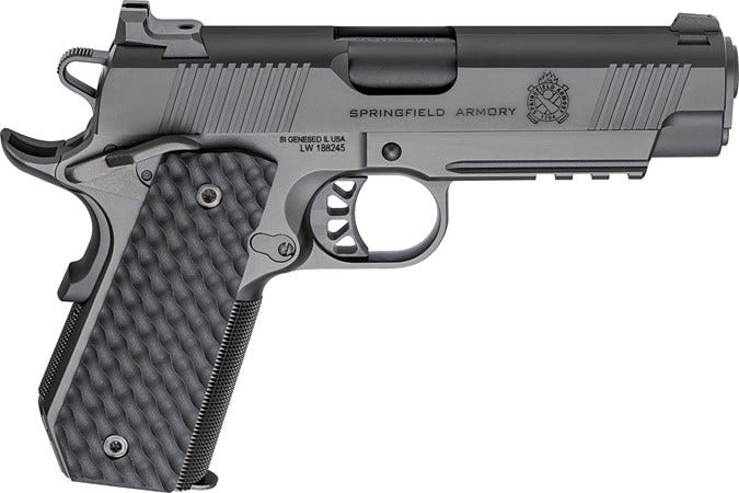 1911 TRP 45 ACP 4.25″ BBL (3)8RD Mag W/Light Rail Black – 1911 TRP 45 ACP 4.25″ BBL (3)8RD Mag W/Light Rail Black