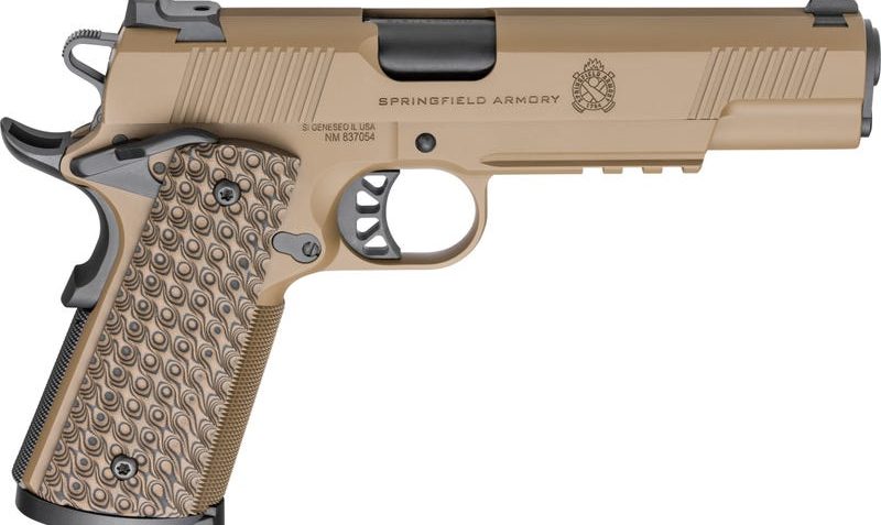 1911 TRP 45 ACP 5″ BBL (3)8RD Mag W/Light Rail Coyote – 1911 TRP 45 ACP 5″ BBL (3)8RD Mag W/Light Rail Coyote