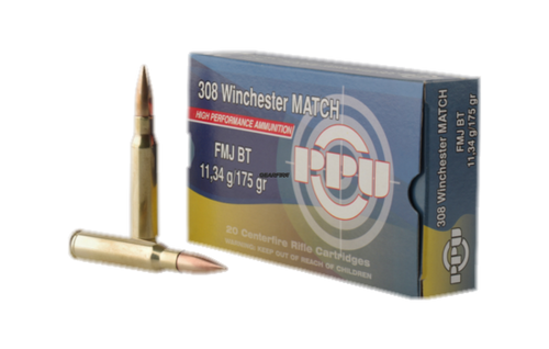 Prvi Partizan Match 308 Winchester Ammo 175 Grain Hollow Point Boat Tail