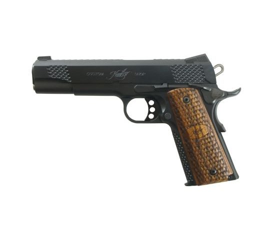 Kimber Raptor II .45 ACP 5″ 8 Round Matte Black Zebrawood Grips