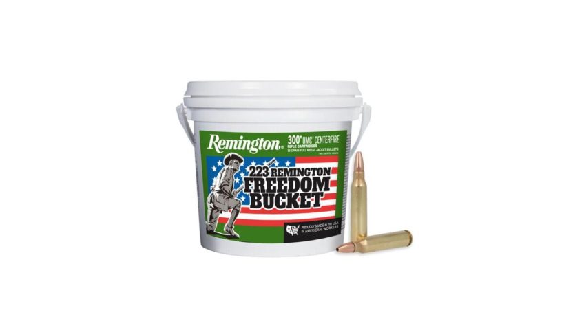 Remington Ammunition 23897 UMC Freedon Bucket 223 Rem 55 gr Full Metal Jacket (FMJ) 300 Bx