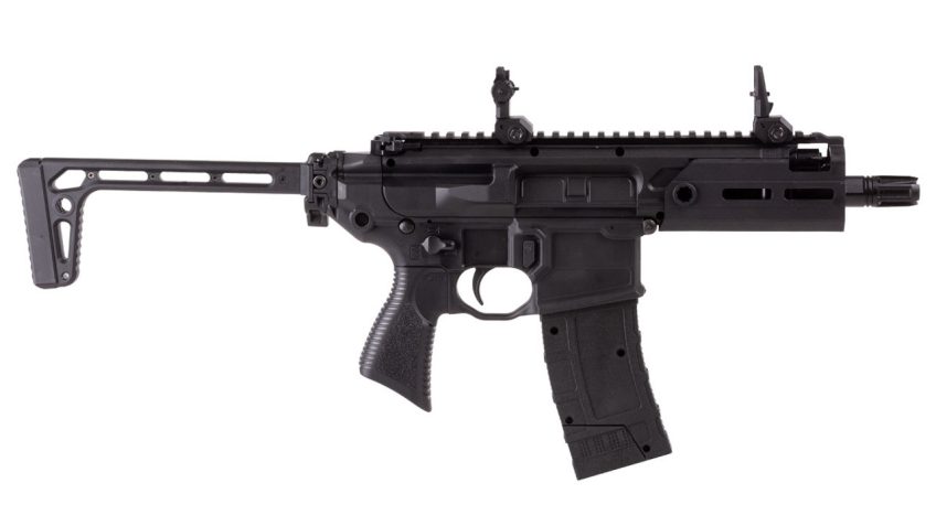 Sig Sauer MCX RATTLER 4.5mm Cal 12gr CO2 Steel BB Gun w/(1) 30rd Mag & Flip-up Front/Rear Sights AIR-RATTLER-BB