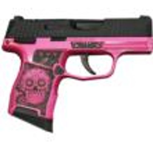 Sig P365-380-BSS-MS Nitron Pistol Sugar Skull Sig Pink Medusa