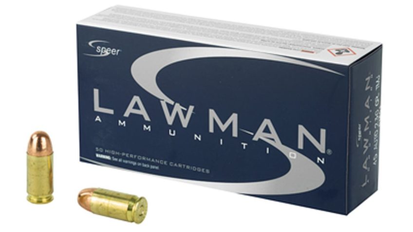 Speer Ammunition, Speer Lawman, Training, 45 ACP, 230 Grain, Total Metal Jacket, 50 Round Box – Dirty Bird Industries