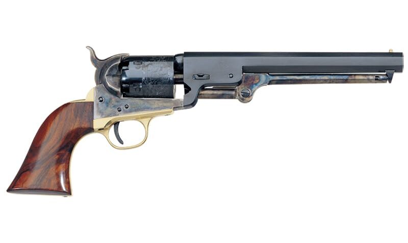 Uberti 1851 Navy Leech-Rigdon .36 Cal 7.5″ Bbl 6rd C/H Frame Brass B/S & T/G Black Powder Revolver 340030