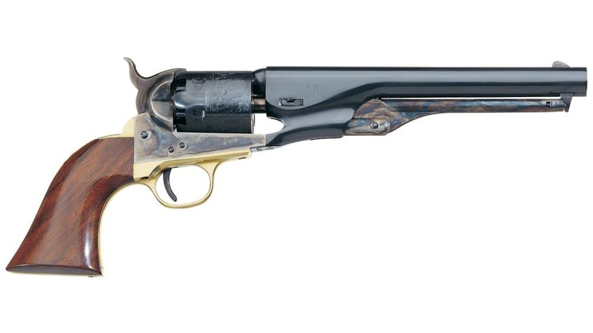 Uberti 1861 Navy Brass .36 Cal 7.5″ Bbl C/H Frame Brass B/S & T/G 6rd Black Powder Revolver 340630