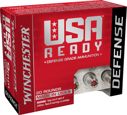 Winchester USA Ready 9MM, 124gr, JHP – 20 Rounds [MPN: 9REDHP]