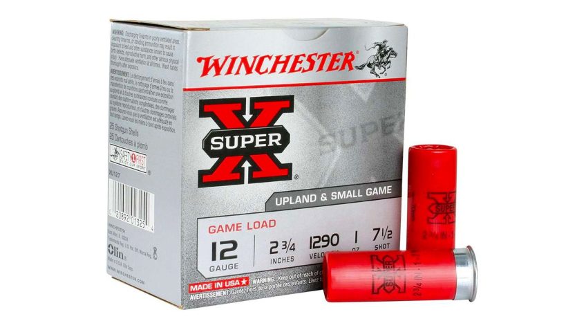 Winchester Super-X Game Load Ammunition 12 Gauge 2-3/4″ 1 oz #7-1/2 Shot – 25 shells – Dirty Bird Industries