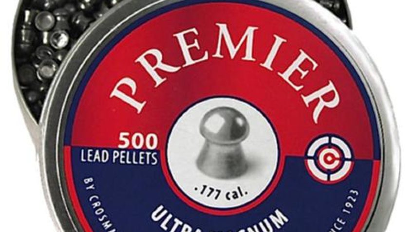 CROSMAN Premier .177 Lead Domed Heavy Pellets, 500 Count (LUM177)