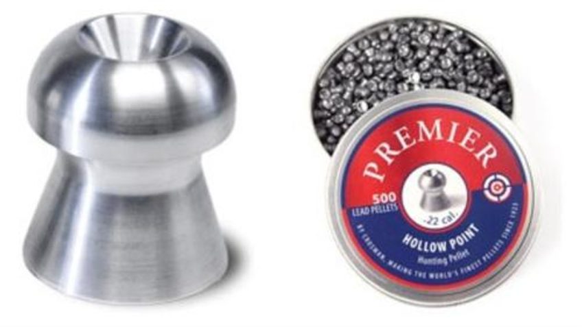 CROSMAN Premier .22 Hollow Point 500ct Stainless Pellets (LHP22)