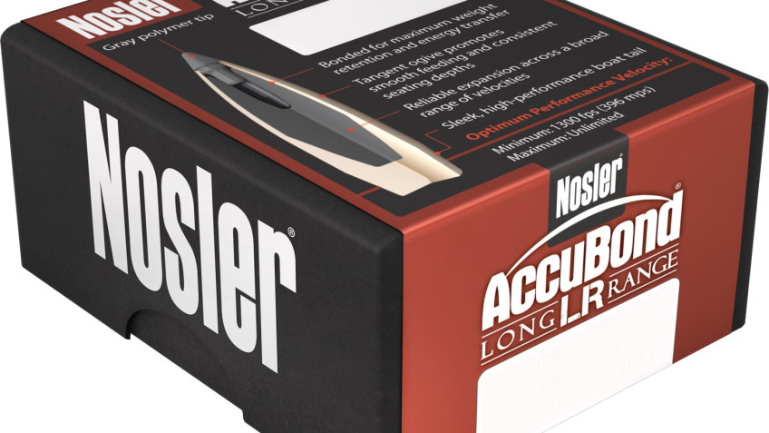 NOSLER Trophy Grade LR .30 Nosler 210Gr AccuBond LR 20rd Box Rifle Ammo (60118)