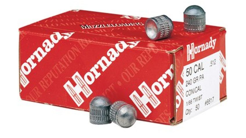 HORNADY 50 Cal 240 gr PA Conical Muzzleloading Bullets (6617)