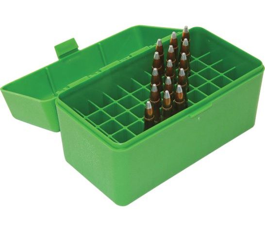 MTM 50 Round 270 Win 30-06 25-06 Green Flip-Top Ammo Box (RL-50-10)