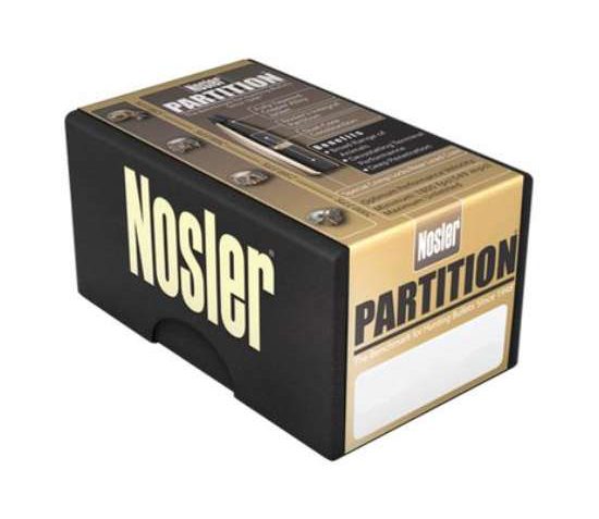 NOSLER Partition 6.5mm .264" 140Gr Spitzer 50rd Box Rifle Bullets (16321)