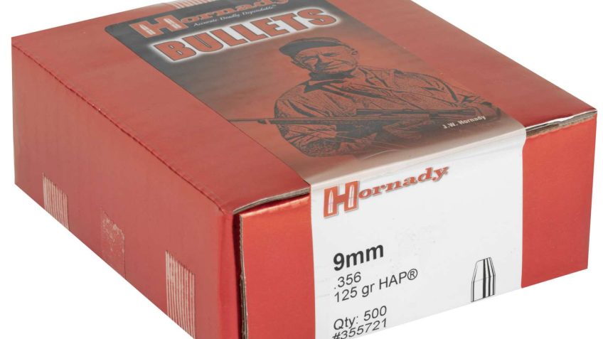 HORNADY 9mm 125Gr HAP Handgun Bullets (355721 )