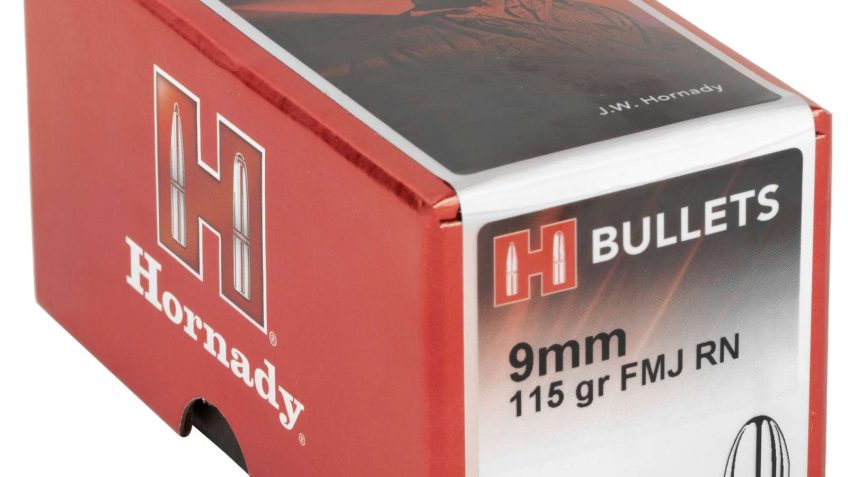 HORNADY 9mm 115Gr FMJ RN Handgun Bullets (35557)