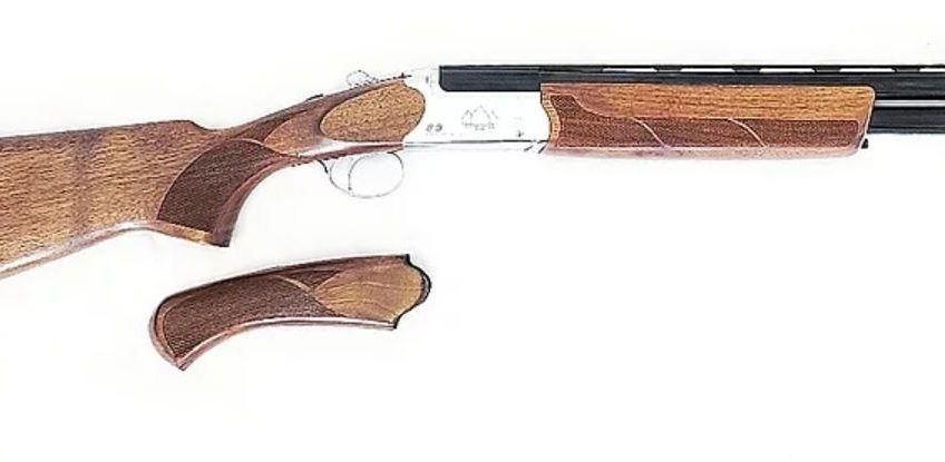 Black Aces Tactical O-U Shotgun – Silver Receiver | 12ga | 18.5" Barrel | Walnut Furniture