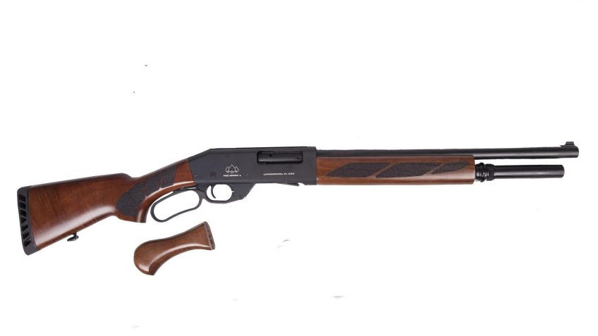 Black Aces Tactical Pro Series L Lever Action Shotgun – Black | 12ga | 18.5" Barrel | Walnut Furniture