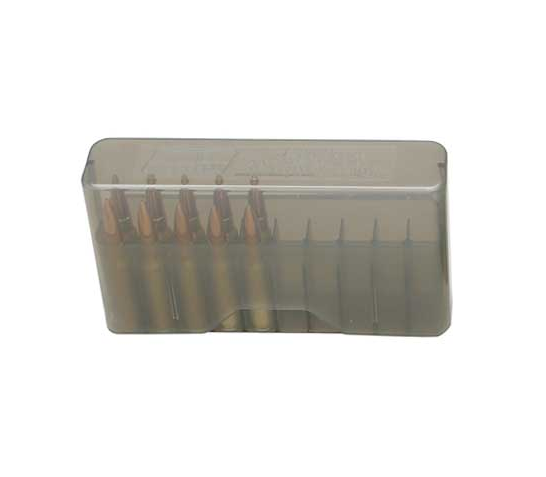 MTM Slip-Top 223 Rem 204 Ruger 222 Rem Mag 20 Round Clear Smoke Ammo Box (J-20-XS-41)