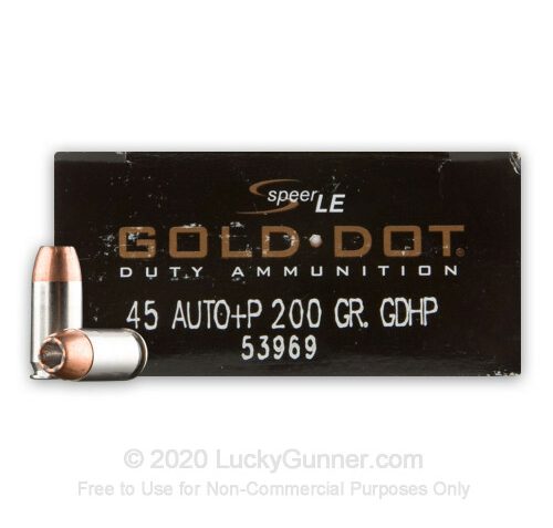 Speer Gold Dot .45 ACP 200 Grain +P HP