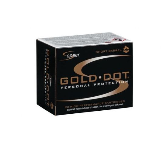 CCI Speer Gold Dot 45 ACP 230 Grain Jacketed Hollow Point Ammo, 20 Round Box (23975)