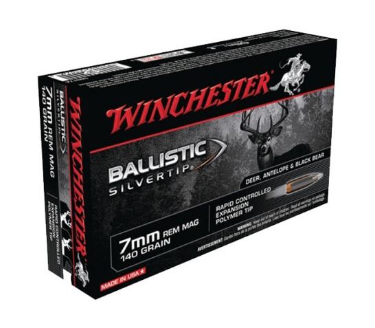 WINCHESTER Ballistic Silvertip 7mm Rem 140Gr Poly Tip 20rd Box Bullets (SBST7A)