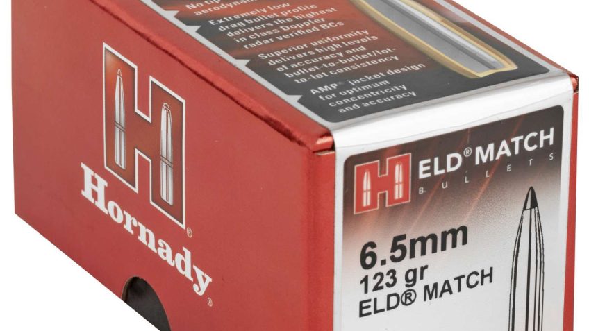 HORNADY ELD Match 6.5mm 123gr 100/Box Rifle Bullets (26176)