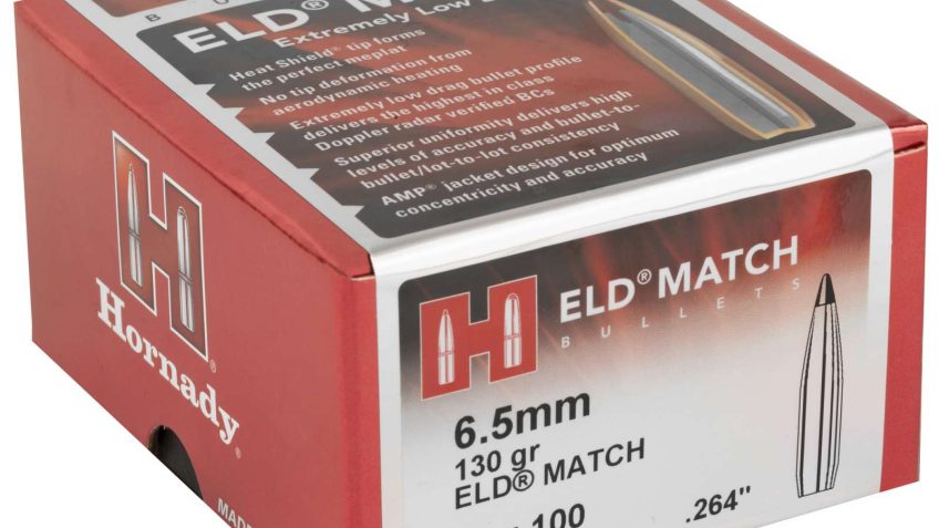 HORNADY ELD Match 6.5mm 130gr 100/Box Rifle Bullets (26177)