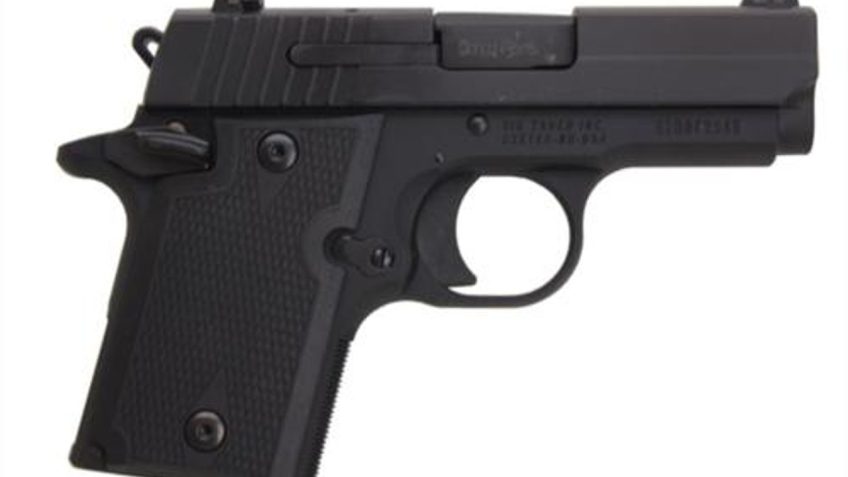 SIG SAUER P938 Black Nitron 3in 9mm 6rd Pistol (938-9-BSS-AMBI)