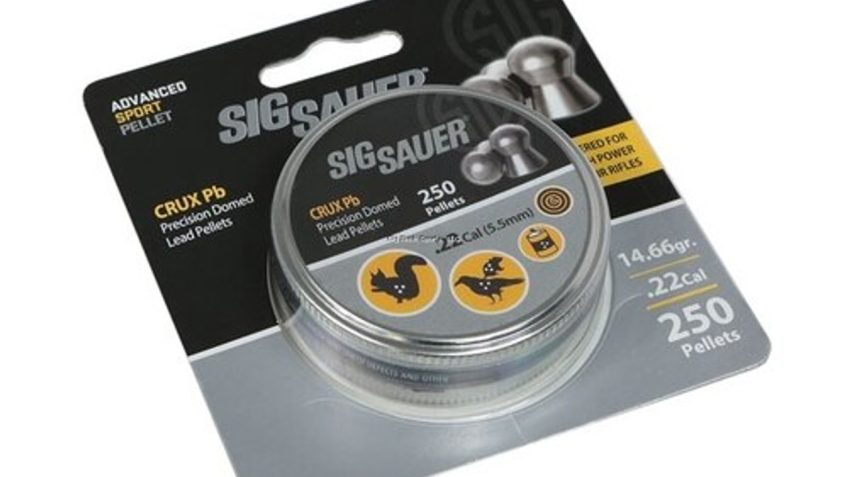 SIG SAUER Crux .22Cal 14.66Gr 250Ct Lead Pellets (AIR-AMMO-CRUX-PB-22-250)