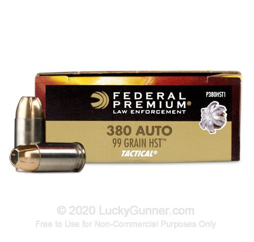 Federal Premium HST .380 ACP 99 Grain JHP