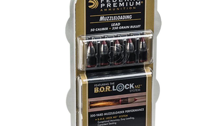 FEDERAL 50 Cal 350Gr Lead Muzzleloader B.O.R Lock System Bullet (PMZ50LMZ1)