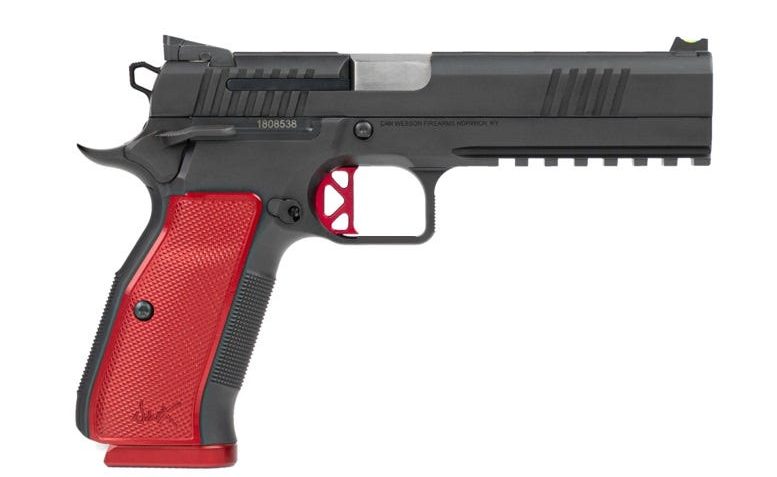 DW DWX 9mm Luger 5in 10rd Red Grips Red Trigger Pistol (92011)