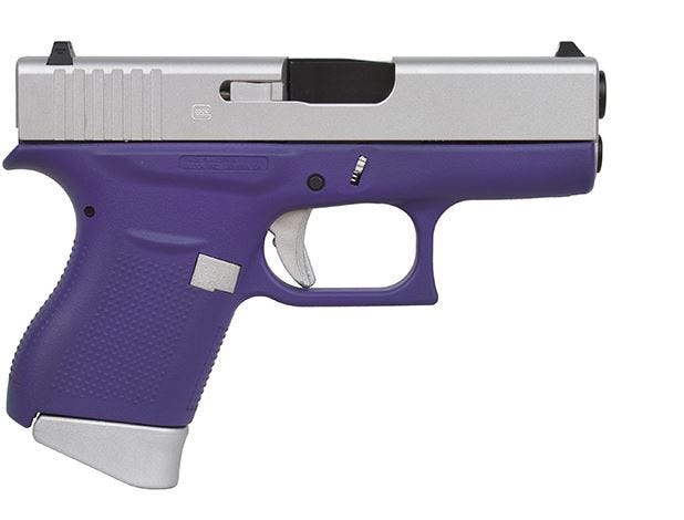 GLOCK 43 9mm 3.39in Barrel 6rd Purple-Aluminum Pistol (PI4350201BPSA)