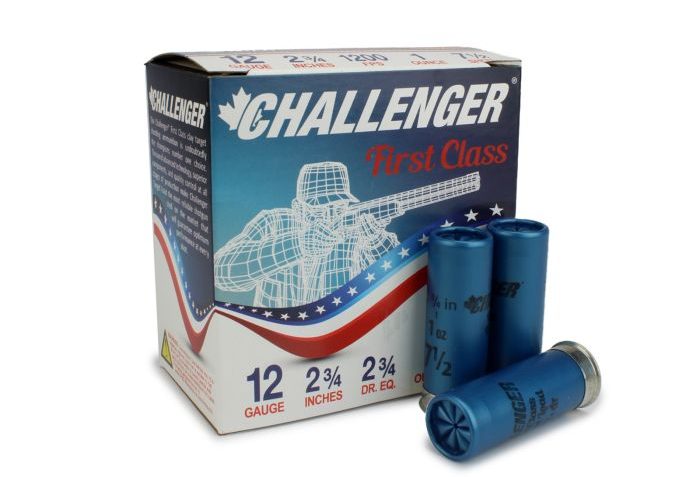 Challenger First Class Target Load 12 Gauge 2.75" 1 oz 1200 FPS 7.5 Shot