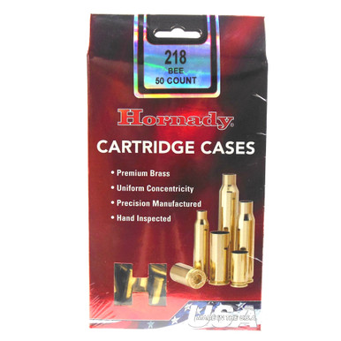 HORNADY 218 Bee 50-Pack Unprimed Rifle Case (8601)