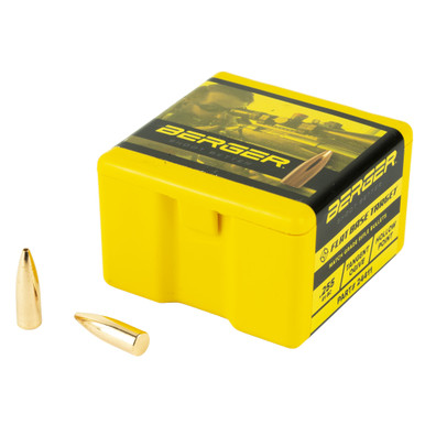 Berger Bullets FB Target, .243 Diameter, 6MM/243 Winchester, 68 Grain. Flat Base Hollow Point, 100 Count 24411