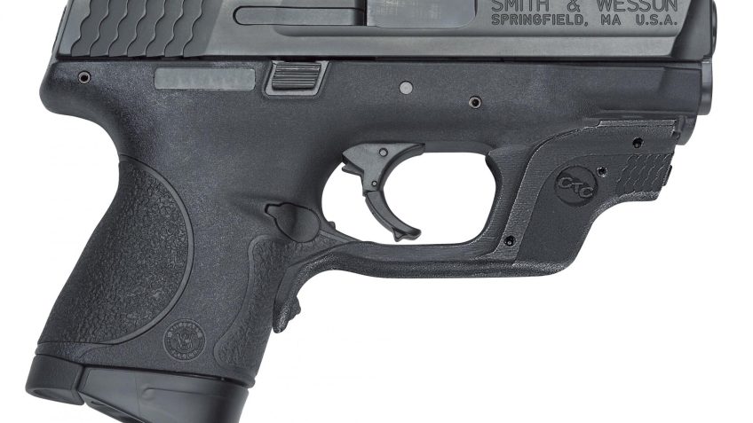 SMITH & WESSON M&P40C .40 S&W 3.5in 10rd Pistol with Crimson Trace Green Laserguard (10177)